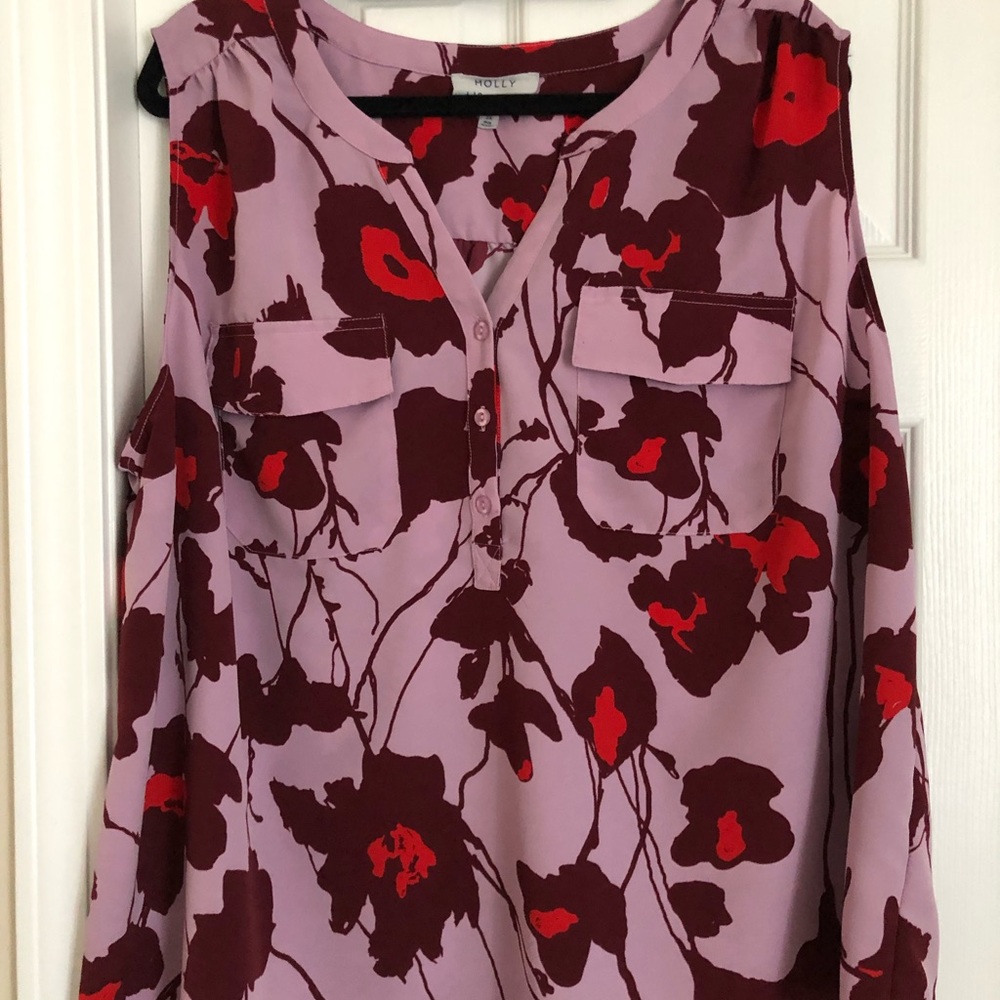 Molly + Isadora sleeveless blouse.